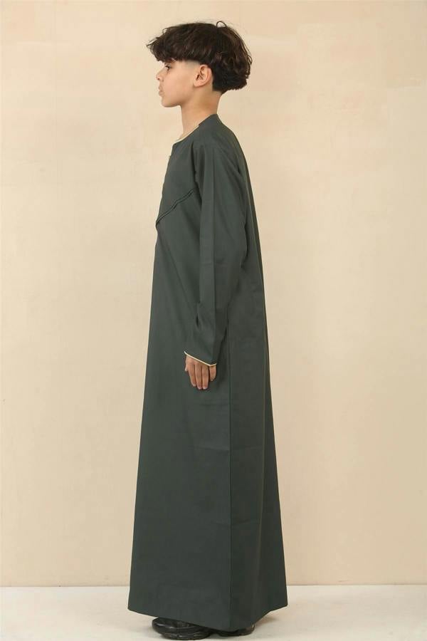 Infinity Leather Kid's Boys Omani Eid Thobe  Saudi Emirati Jubba Robe