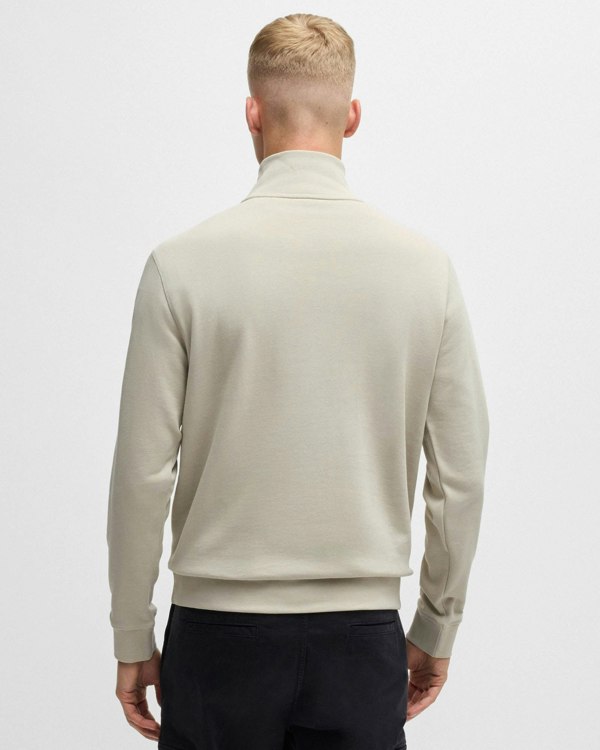 BOSS Orange Zetrust Mens 1/4 Zip Sweatshirt - Light Beige 271