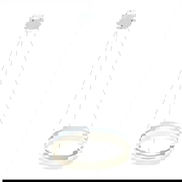 Milagro Ring 40CM LED Designer Pendant Lamp A Stunning Centrepiece Formed From A Hypnotic White Circular 24W(120W) LED Hoop