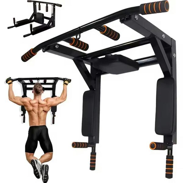 Havendro Pull Up Bar Wall Mounted Chin Up H-Duty Power Tower Dip Station