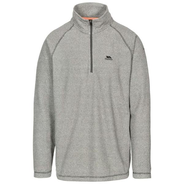Trespass Mens Keynote Anti Pilling 1/4 Zip Fleece Top - Black