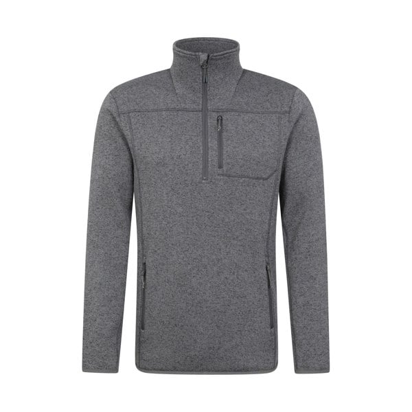 Mountain Warehouse Mens Helford Half Zip Fleece Top - Grey
