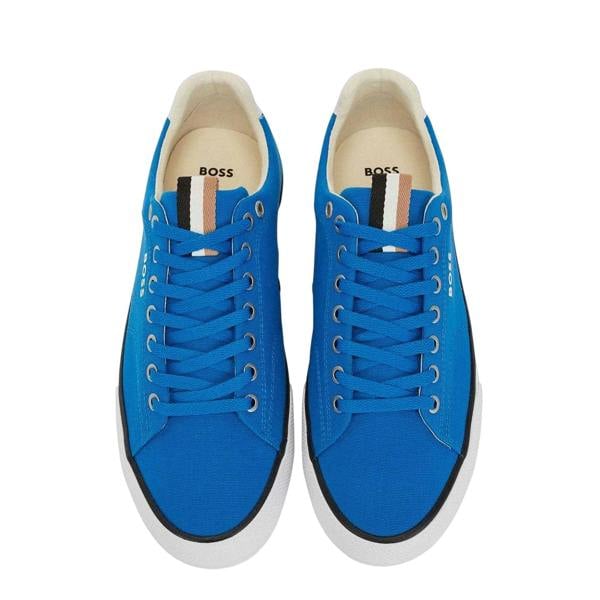 Boss Mens Aiden Canvas Trainers - Blue - 