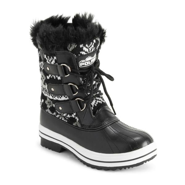 VIVA Polar Womens Snow Boot Quilted Short Winter Snow Rain Boots