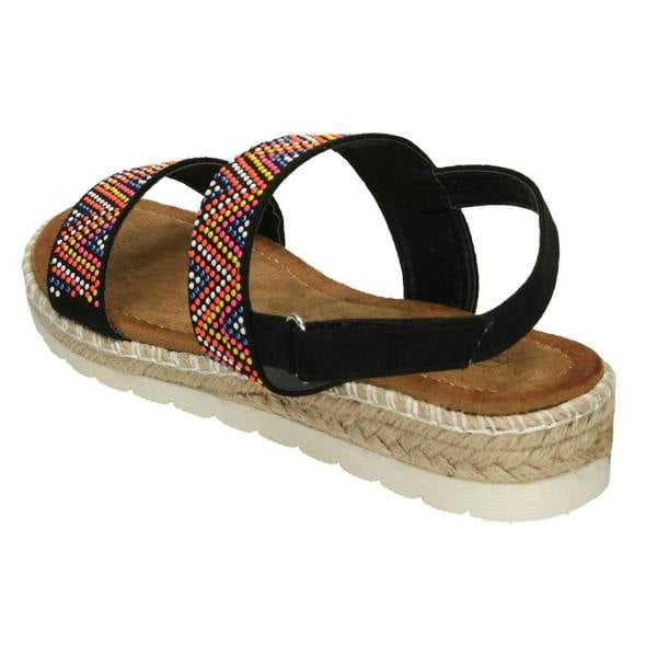 Savannah Ladies Savannah Coloured Studded Sandals