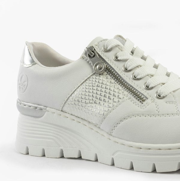 Rieker N8322-80 Womens Shoes - White