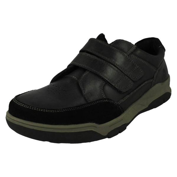 Hush Puppies Mens Hush Puppies Cushioned Insole Hook & Loop Shoes Fabian Double Strap