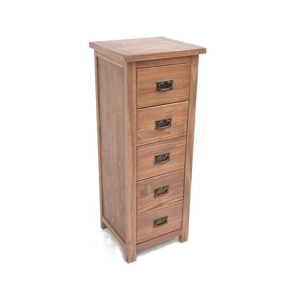 Cabinet Bits Padua 5 Drawer Narrow Chest of Drawers Bras Drop Handle