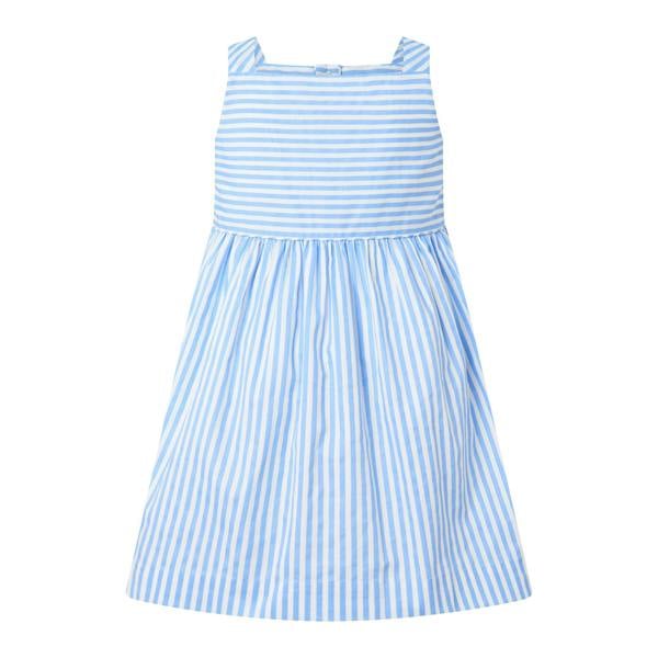 Rachel Riley Blue Striped Button-Front Sun Dress