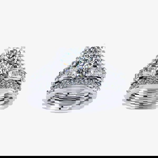 T. H. Baker Platinum 0.30ct Brilliant-Cut Diamond Half-Eternity Ring (M) HET3719A