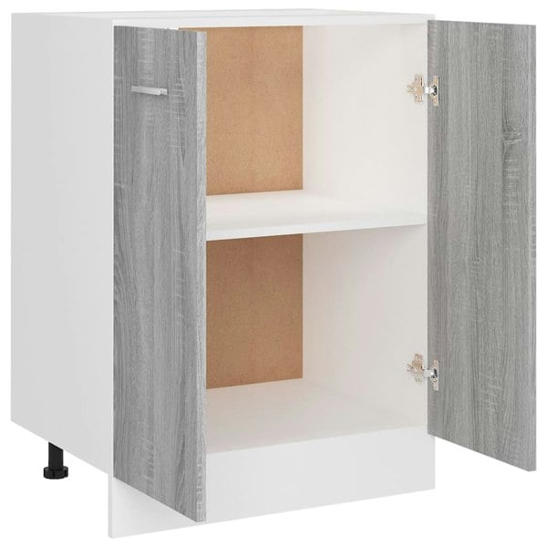 Berkfield Bottom Cabinet Grey Sonoma 60x46x81.5 cm Engineered Wood