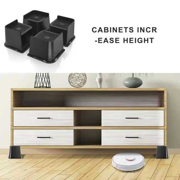 Havendro 4Pcs Bed Risers Heavy Duty Lifter for Bed Sofa Table Chair Leg Support
