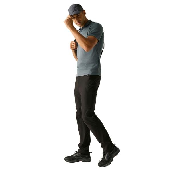 Regatta Mens Maverick V Active Polo Shirt - Dark Storm - 