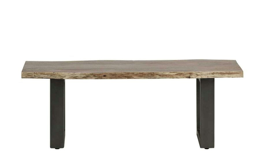 Wyld Haus Wellington Medium Acacia Wood Live Edge Modern Dining Bench