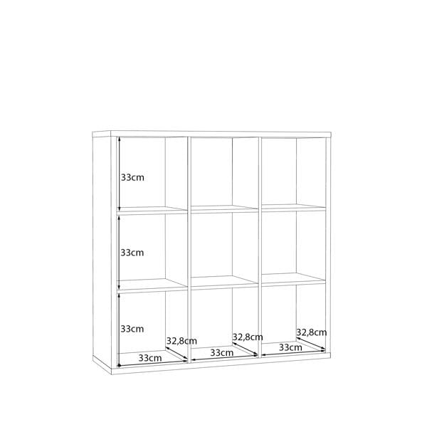 Furniture To Go Mauro 3x3 Storage Unit in Sage Green