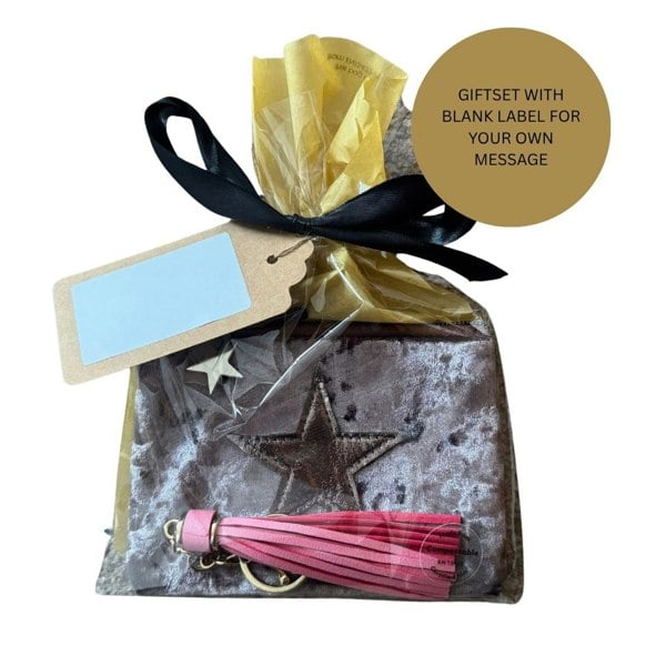 Love EMVY Gift Set  - Metallic Star Purse & Tassel Keyring