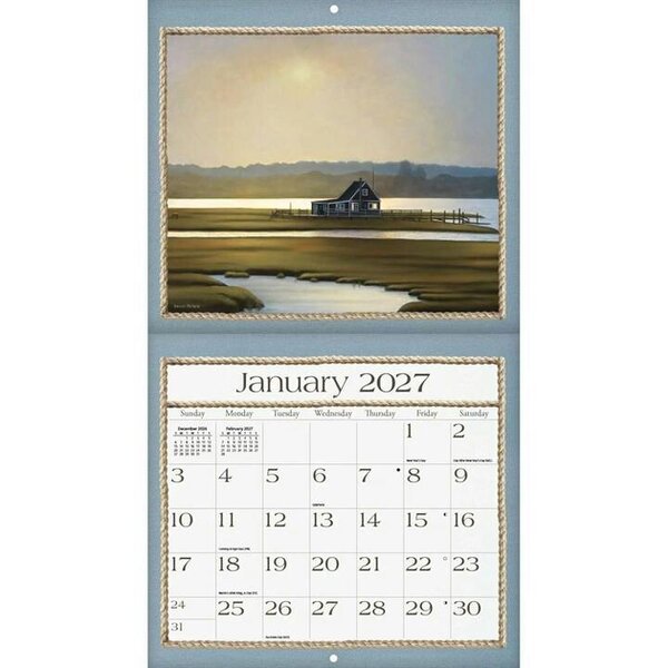 Seaside Deluxe Calendar 2027, Deluxe Calendars, Month To View, Travel, Gift