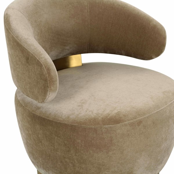 Furniture Edit Austin Oat Recycled Fabric Swivel Chair