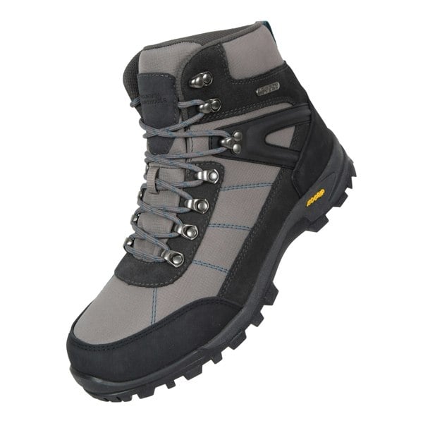 Mountain Warehouse Men's Storm Extreme Suede Waterproof Hiking Boots - Dark Grey