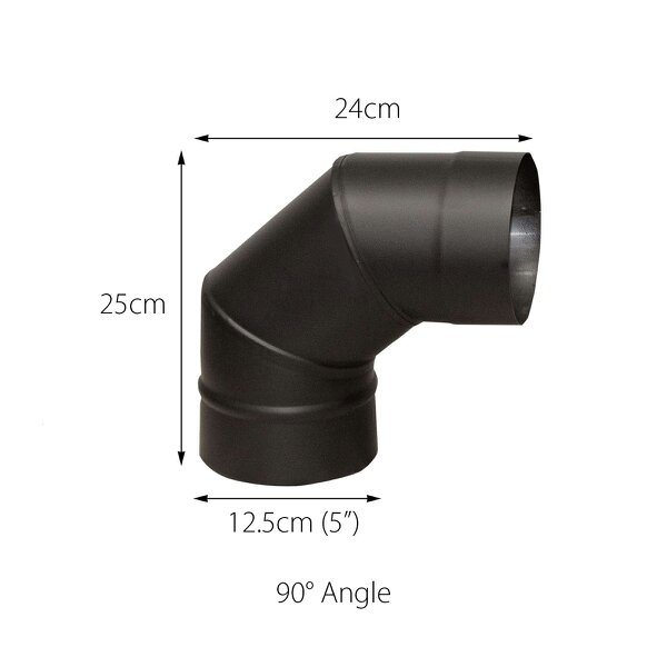  Royal Fire™ Flue Pipe 90 Degree Elbow Bend for 5" inch (125mm)