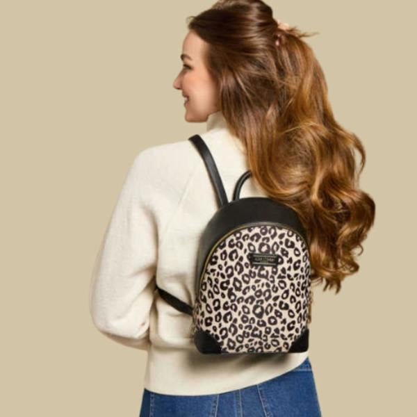 Alice Wheeler Shoreditch Leopard Backpack