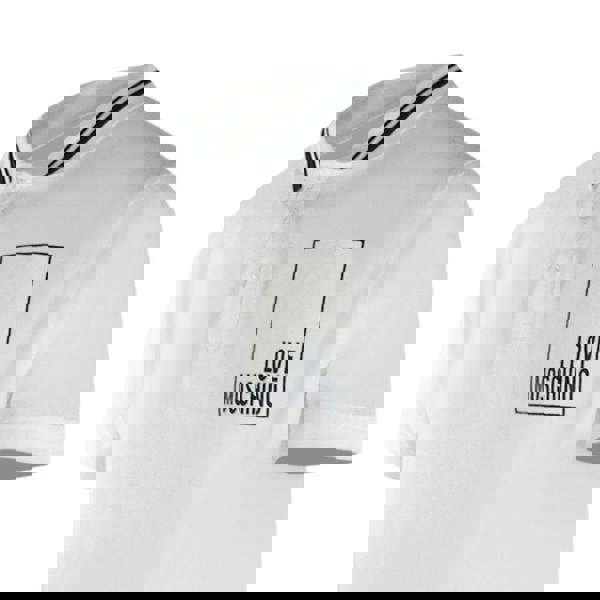 Moschino Love Moschino Box Logo White Polo Shirt