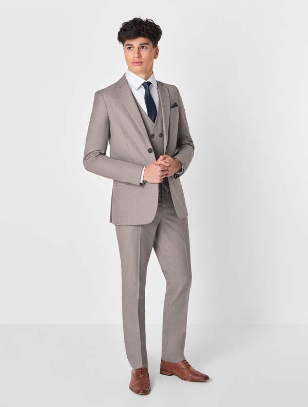 Beige page boys suit
