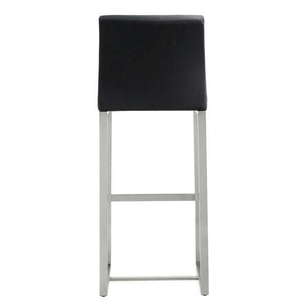 Furniture Edit Denmark Black Stainless Steel Barstool Set of 2