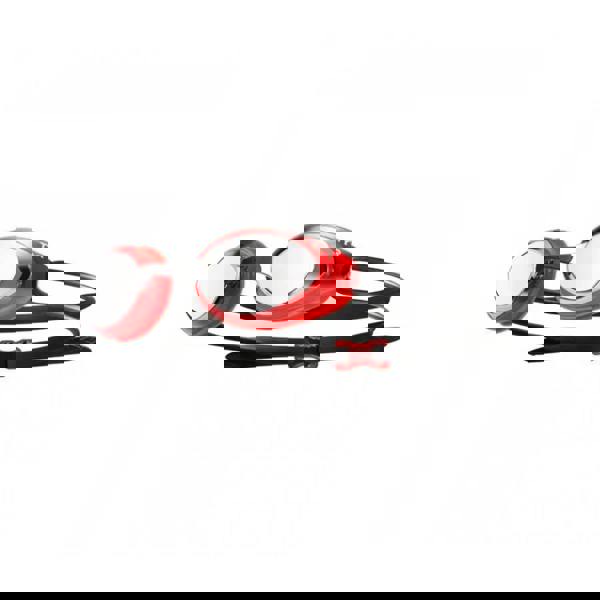 Tyr Black Hawk racing mirrored swim goggles in red and black with clear lenses