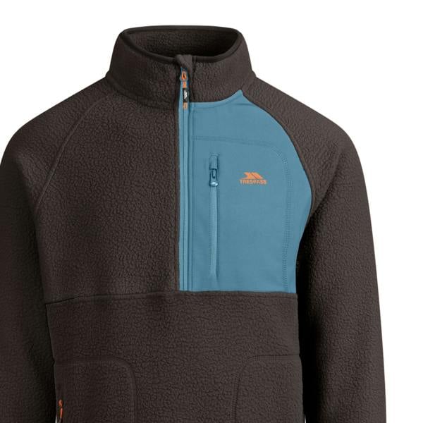 Trespass Mens North AT200 Fleece Top - Charcoal - 