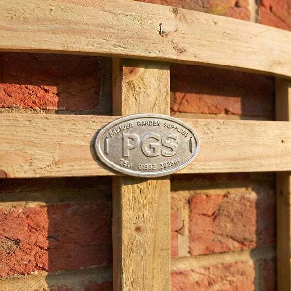 Premier Garden Supplies Privacy Arch Top Fence Panel Topper 6ft x 1-5ft Garden Trellis Arched Lattice Panels for Fencing, Pergola, Balcony & Patio - Wood - 3, 4 or 5