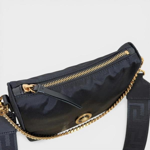 Versace Hobo Bag Medusa Logo Black