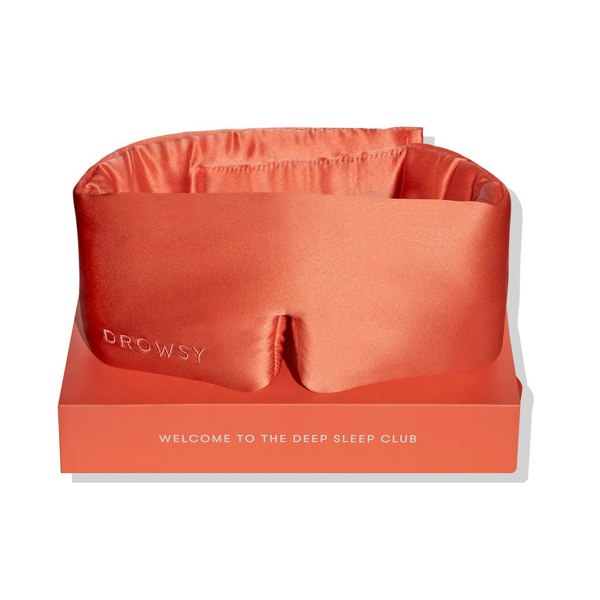 Drowsy Sleep Co Silk Sleep Mask - Summer Coral