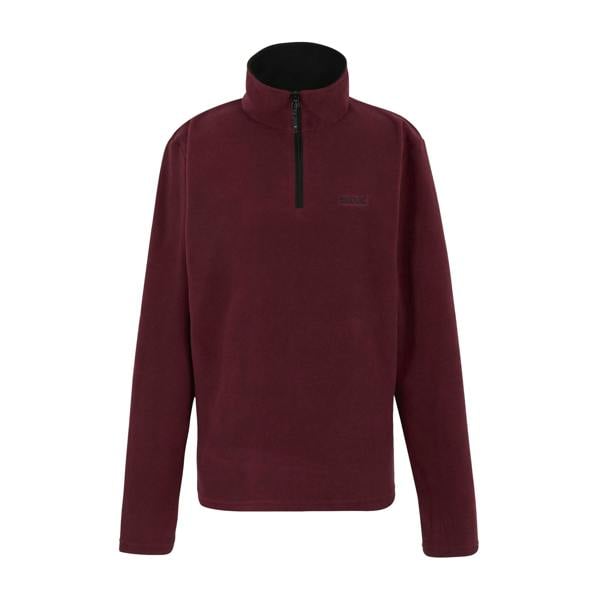Regatta Great Outdoors Mens Thompson Half Zip Fleece Top - Dark Maroon