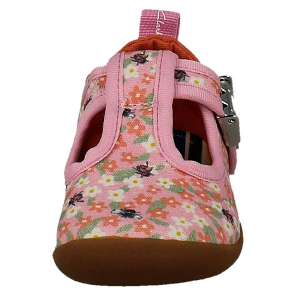Clarks Girls Clarks Canvas T-Bar Roamer Bloom T