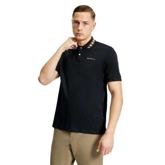 Ben Sherman Mens Interest Polo Shirt - Black