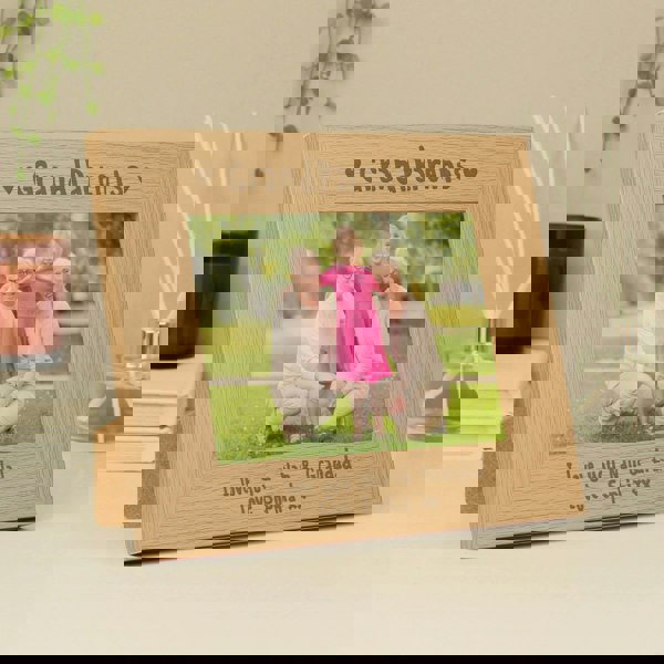 Personalised Memento Company Personalised Grandparents 5x7 Landscape Wooden Photo Frame