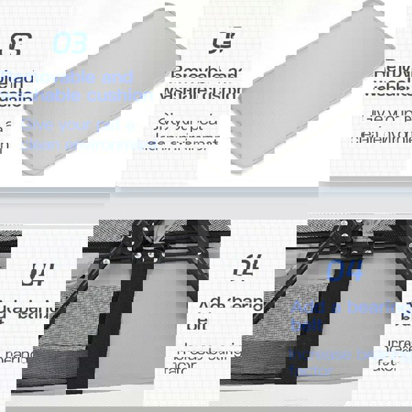 Havendro 4-Wheel Portable Pet Stroller with Breathable Mesh puppy stroller cat stroller