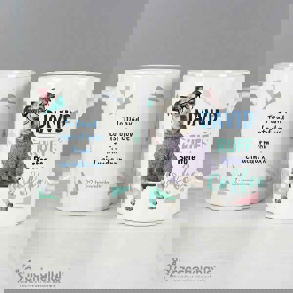 Personalised Memento Company Personalised Rachael Hale 'Ruff Before Coffee' Dog Mug