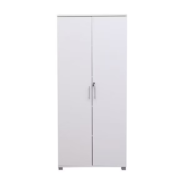 MMT Furniture Designs Beech wooden Filing cabinet with 4 shelves - 2 Door Lockable Filing Cabinet