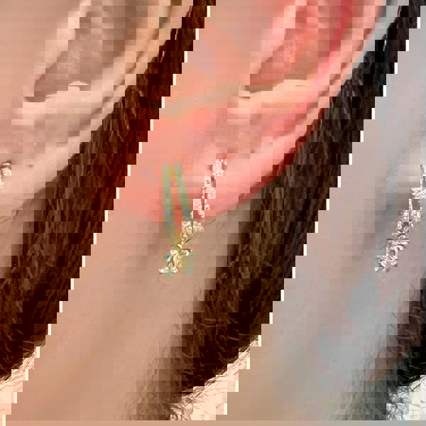 Enchanting Flutterfly™ Gold Vermeil Butterfly Huggies image 2