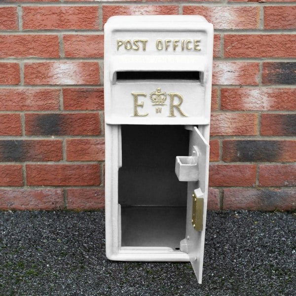 Monstershop White Royal Mail Post Box with Stand