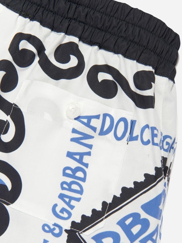 Dolce & Gabbana Kids Dolce & Gabbana Boys DG Marina Bermuda Shorts in Multicolour