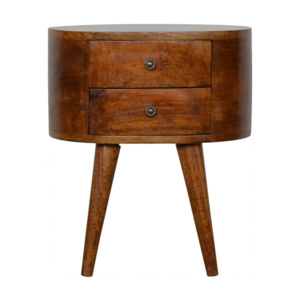 Artisan Furniture Chestnut Rounded Bedside Table