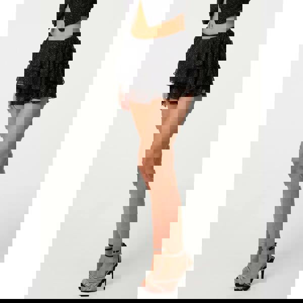 Pink Vanilla Glitter Mesh Rara Skort