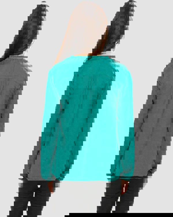 Samsoe & Samsoe Elva ls Womens Blouse 10793 - Quetzal Green