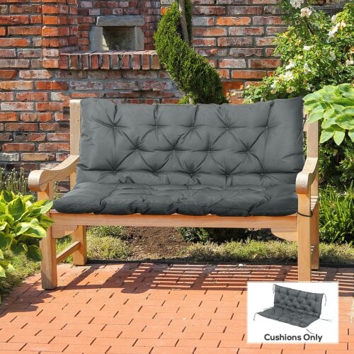 Outsunny Garden Bench Cushion 2 Seater Swing Chair Cushion Outdoor Seat Pad