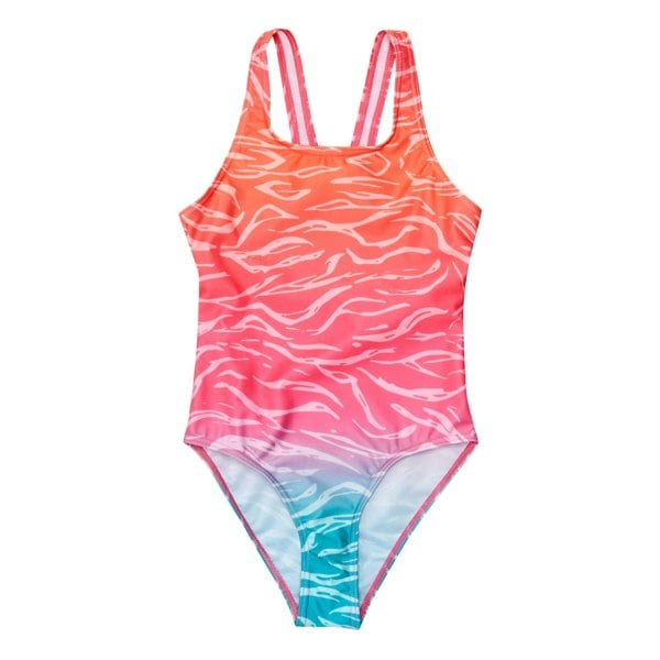 Regatta Girls Katrisse Ombre One Piece Swimsuit - Satsuma