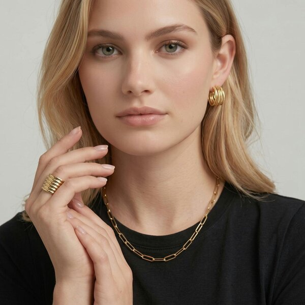 Uchi & Soto Kin Twisted Gold Hoops