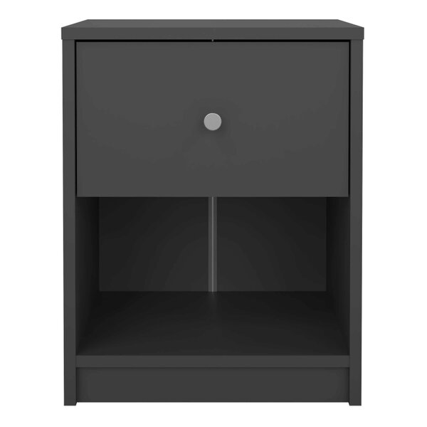 Wyld Haus Kaohsiung Dark Grey Bedside Table 1 Drawer